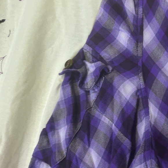 NWT Upcycled Ghosty Flannel Tee Size XL-XXL - Picture 2 of 4